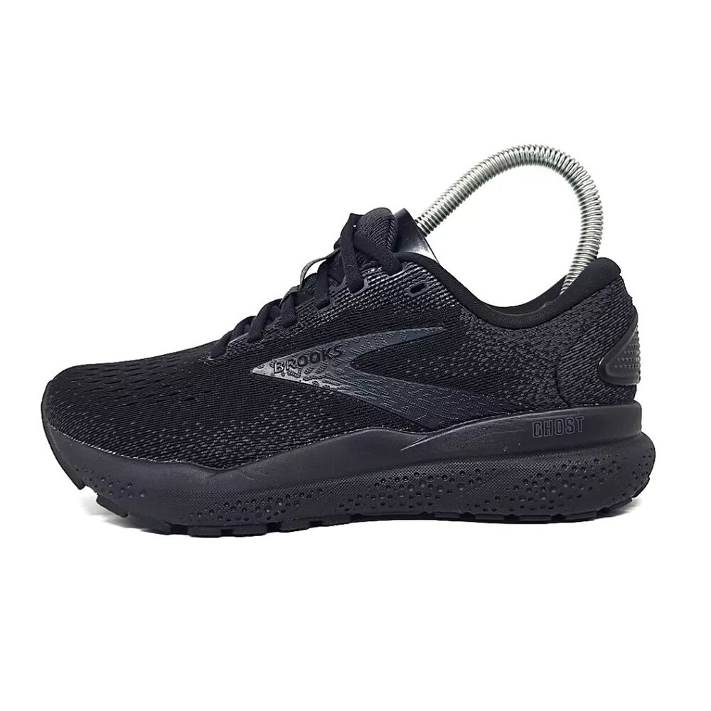 Brooks Ghost 16 Shoes Black Sneakers Running Casual Wide D Women's Size 6 - Picture 7 of 12